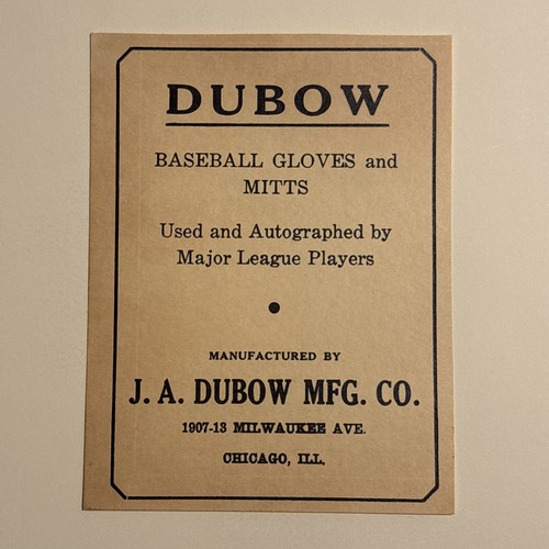 Dubow baseball gloves - dubow,