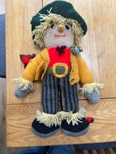 vintage handknitted scarecrow