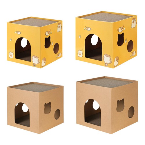 Cat cardboard house - house, box