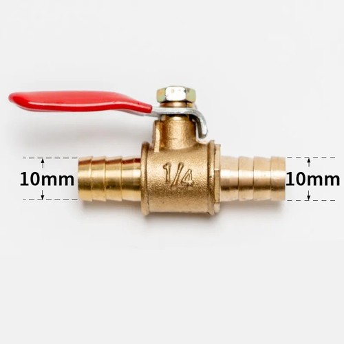 12mm brass hose barb - barb, ball