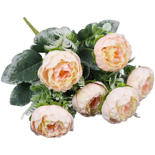 Artificial silk peony bouquet - artificial,