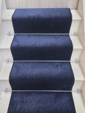 Stair Carpet Runner - 7.5mm / Upto 15 Steps - 60cm Wide - Royal Blue - Med Pile