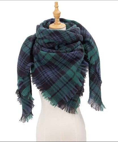 Tartan scarf wrap pashmina - tartan,