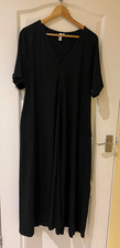 John Lewis And/or Alex Pleat Midi dress  current season black size 18