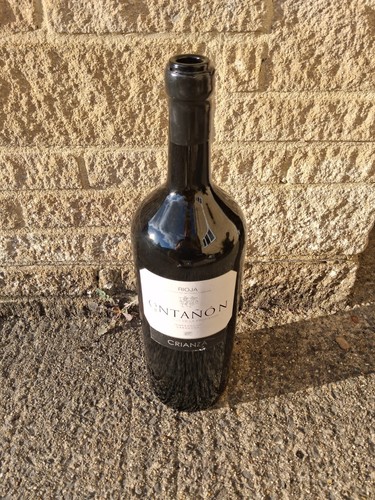 Large litre empty rioja red - empty,