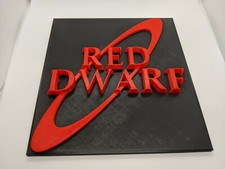 Red Dwarf Logo Sign Plaque