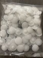 500 x T30 TORX HEAD WHITE PLASTIC SCREW CAPS HOLE COVERS UPVC WINDOWS & DOORS