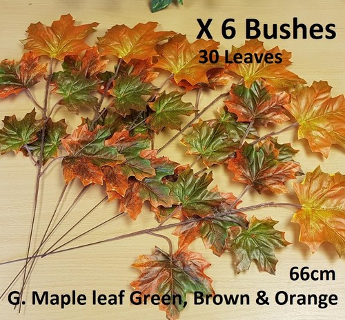 Artificial autumn leaves fern - artificial,