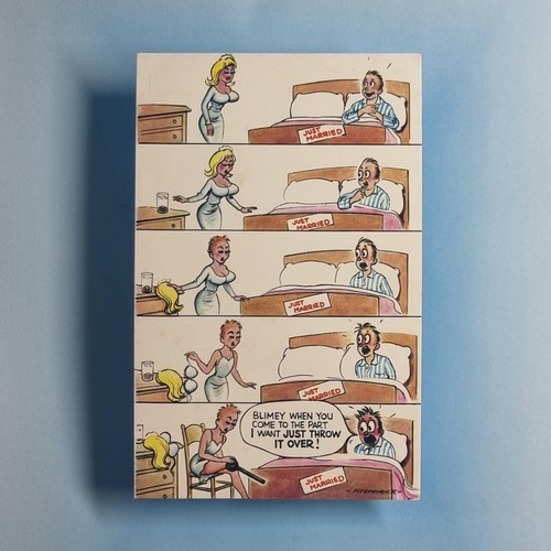 Saucy comic postcard - saucy,