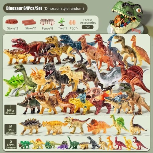 64pcs dinosaur figure - 64pcs,