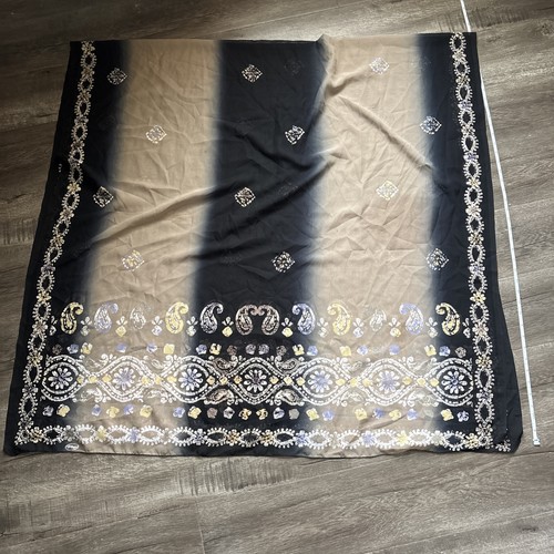 Afghan scarf face covering - or, covering-