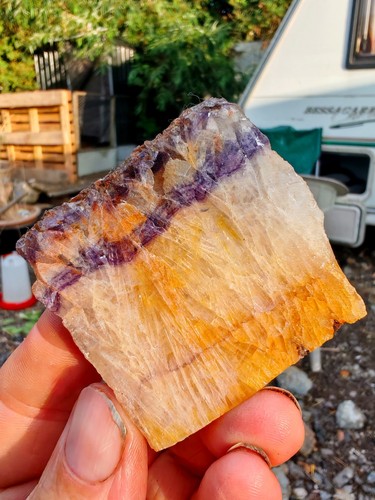 Blue john fluorite crystal - john,