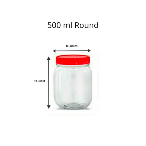 Plastic jars small large - small,
