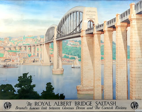 Vintage railway saltash - vintage,
