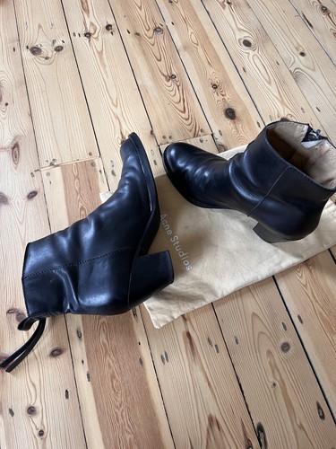 Acne studios black leather - studios,