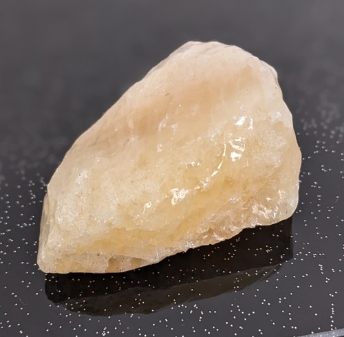 Raw yellow calcite crystal - raw,