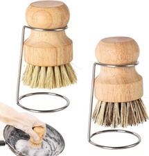 Bamboo Palm Brush, 2PCS Dish