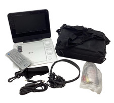 LG DP450 Portable DVD Player 7'' With car cables, carry case remote & headphones