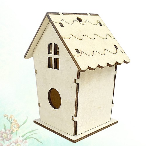 Wooden bird nest reusable - wooden,
