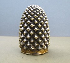 Vintage Cast Brass Fir Cone