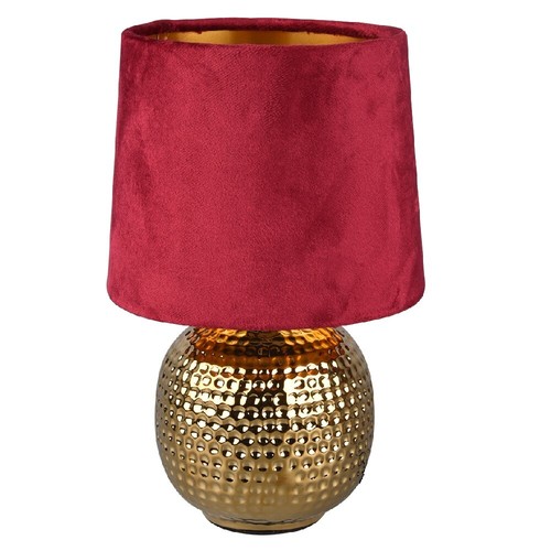 Gold ceramic hammered globe - gold,