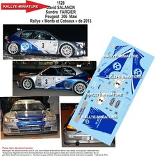 DECALS 1/43 REF 1128 PEUGEOT