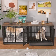 BingoPaw Wooden Dog Crate