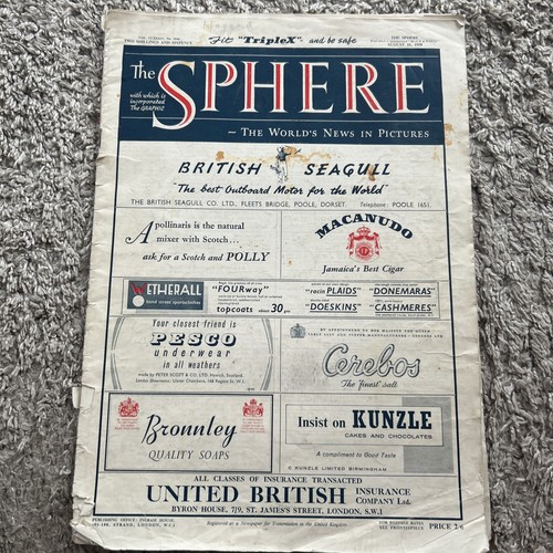 The sphere magazine august 16 - the,