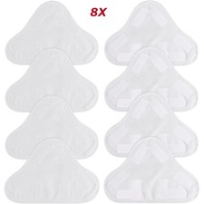 8X Steam Mop Pads for H2O H20 X5 Floor Cleaners Replacement Microfibre Head Pads