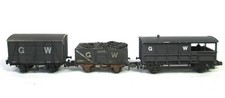 Rake of 3 x PECO/FARISH Wagons in Weathered GWR Grey Livery - N Gauge
