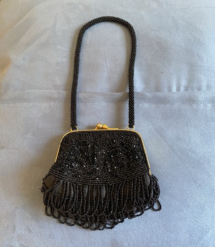 Black sequinned evening - black,