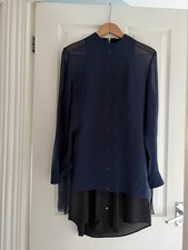 ACNE STUDIOS Silk Chiffon Navy