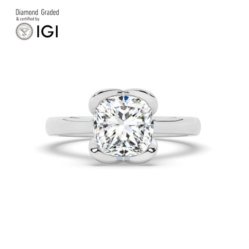 Cushion diamond engagement - cushion,