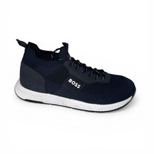 BOSS Mens Trainers Dark Blue