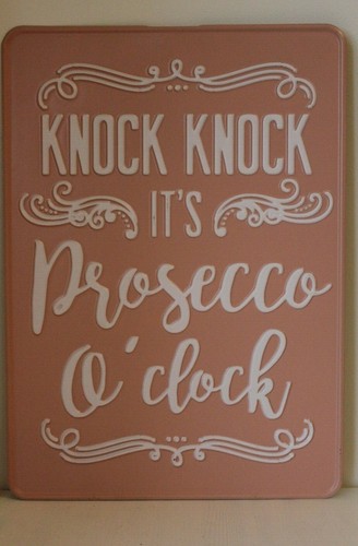 Prosecco related large metal - prosecco,