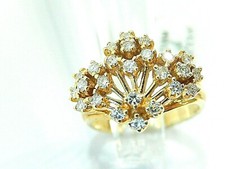 UNIQUE 14k YELLOW GOLD 3/4ct