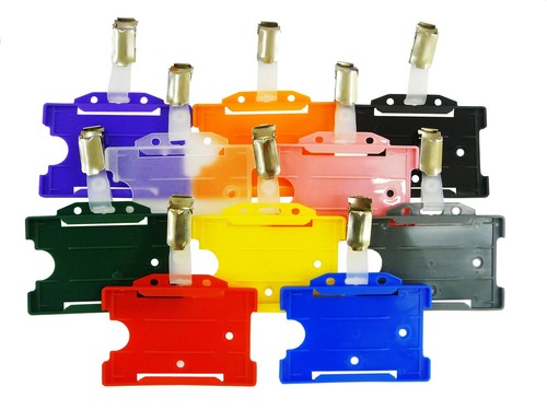 Badge holder clips - id,