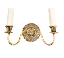 Vintage Solid Brass Double Arm