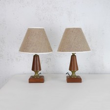 Pair Vintage Mid Century Teak