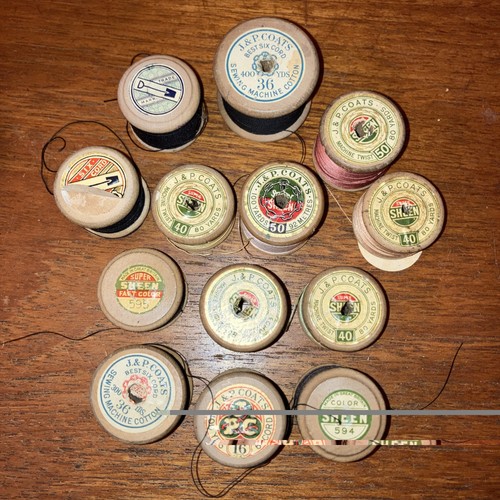Vintage thread reels coats - reels, d