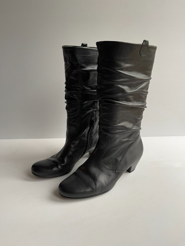 Gabor black leather boots - , uk