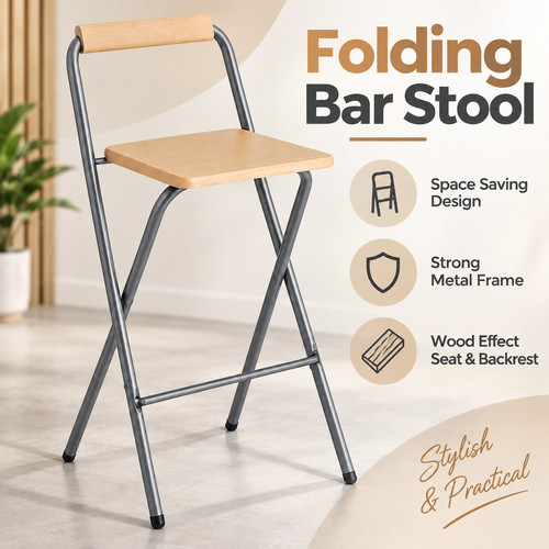 Folding breakfast bar stool - folding,