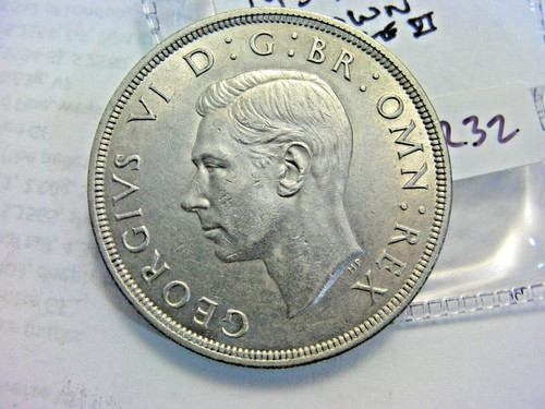 English silver crown 1937 - english,