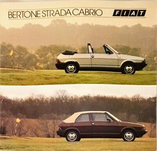 Fiat Strada Cabrio Brochure Leaflet 1984