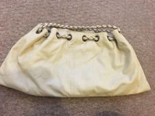 Jocasi cream leather bag