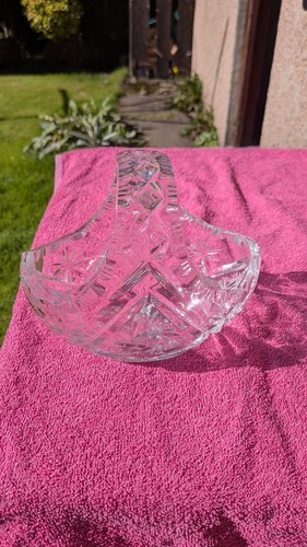Vintage oval cut glass lead - vintage,