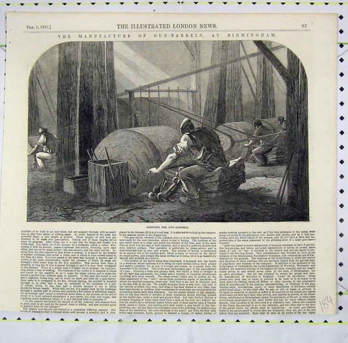 Original old antique print - original,