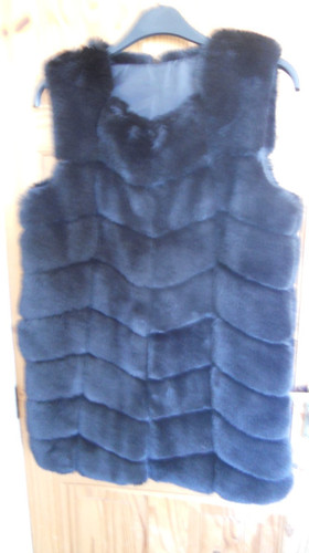 Black faux fur bodywarmer - tu,