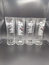 4 X Asahi Pint Glasses Beer