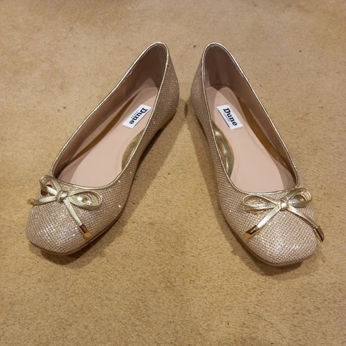 Dune gold glitter ballet - (new),